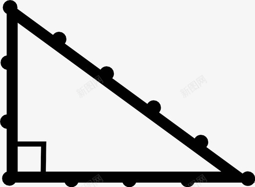 三角形几何数学图标svg_新图网 https://ixintu.com 三角形 几何 数学 直角