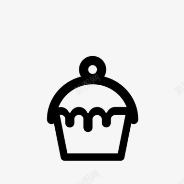 采购产品纸杯蛋糕烘焙食品面包店图标图标