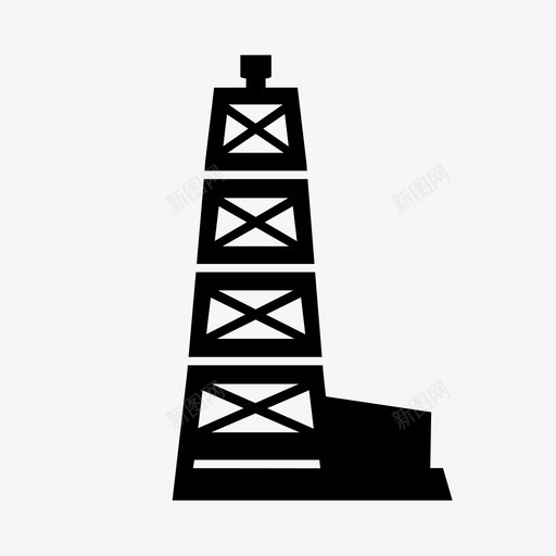 石油能源化石燃料图标svg_新图网 https://ixintu.com 化石燃料 石油 石油钻井平台 能源