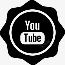 YouTube的徽章Youtube社交徽章社交徽章图标高清图片