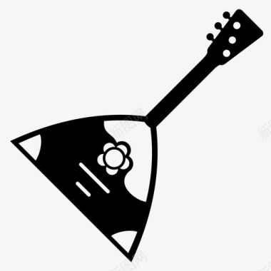 巴拉莱卡吉他音乐图标图标