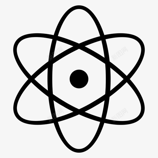 核原子原子弹图标svg_新图网 https://ixintu.com 原子 原子弹 原子核 核 物理 科学 粒子