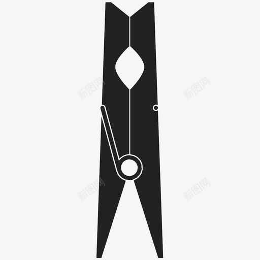 衣夹衣服洗衣钉图标svg_新图网 https://ixintu.com 木钉 洗衣钉 衣夹 衣服