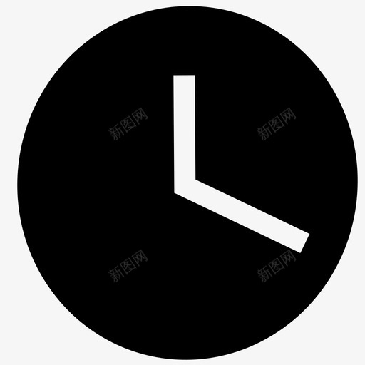 时钟小时分钟秒时间图标svg_新图网 https://ixintu.com 分钟 小时 手表 时钟 时间 秒