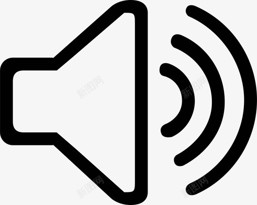 扬声器圆锥体电子产品图标svg_新图网 https://ixintu.com 噪音 圆锥体 声音 扬声器 现代最小 电子产品 音乐 音量控制