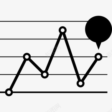 线图统计数字图标图标