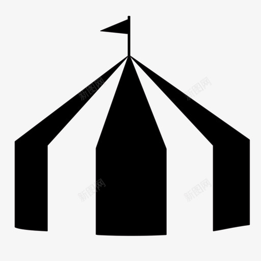 马戏团帐篷大帐篷活动图标svg_新图网 https://ixintu.com 大帐篷 活动 马戏团帐篷