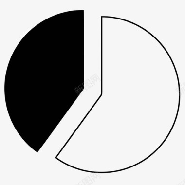 饼图40%业务数据百分比图标图标
