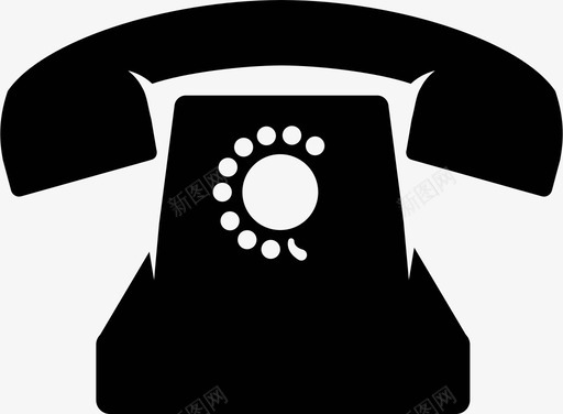 电话通话旋转电话复古电子图标svg_新图网 https://ixintu.com 复古 拨号 旋转电话 电子 电话 通信 通话