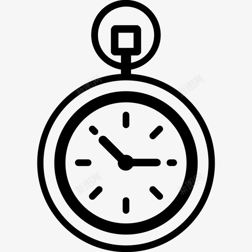 怀表时钟钟面图标svg_新图网 https://ixintu.com 怀表 旧表 时钟 时间 秒表 计时器 钟面