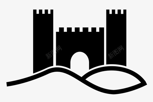 城堡王国宫殿图标图标