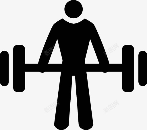 举重锻炼健身健身房重图标svg_新图网 https://ixintu.com 举重 健身 健身房 力量 强壮 重 锻炼