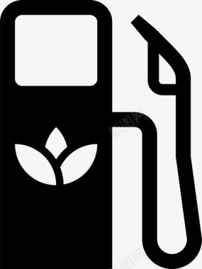 生物燃料能源环境天然气加油站图标图标