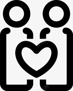 夫妻男朋友约会图标图标
