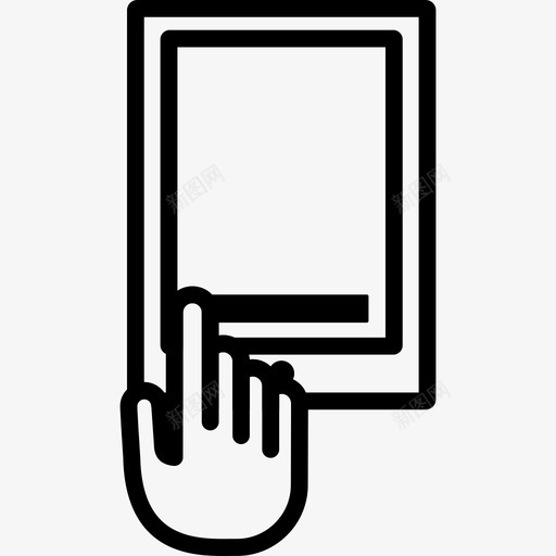 ipad手指手图标svg_新图网 https://ixintu.com ipad 例行 刷卡 手 手指 早晨 触摸 触摸屏