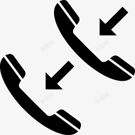 呼叫转移通信电话图标svg_新图网 https://ixintu.com 呼叫转移 电话 通信