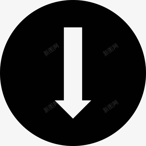 向下箭头按钮方向图标svg_新图网 https://ixintu.com 向下箭头 按钮 方向 键