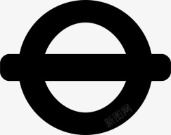 maki伦敦地铁公共交通铁路标志车站图标高清图片