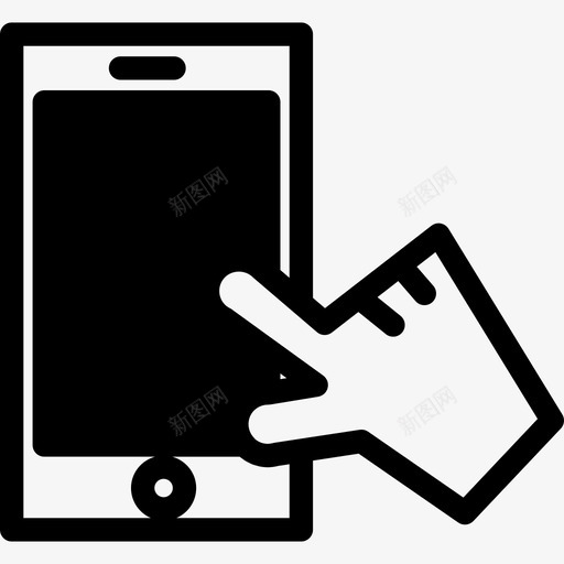 手触摸手机屏幕技术几个图标svg_新图网 https://ixintu.com 几个 手触摸手机屏幕 技术