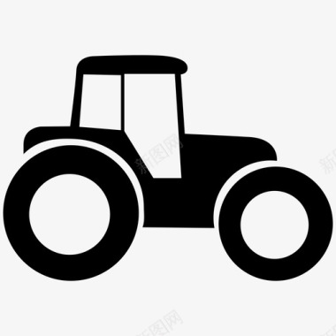 拖拉机农作物农用车图标图标