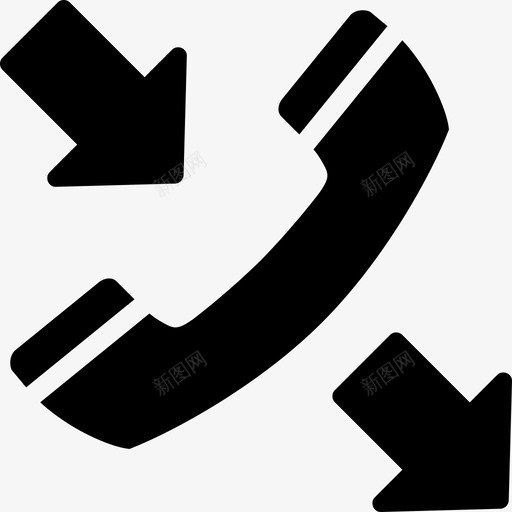 呼叫转移呼叫确认通信图标svg_新图网 https://ixintu.com 呼叫确认 呼叫转移 电话 通信