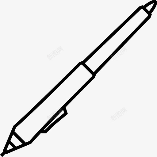 手写笔绘图平面图标svg_新图网 https://ixintu.com 书写 倾斜 平板电脑 平面设计 手写笔 插图 笔 绘图 铅笔