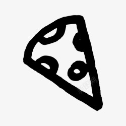 速食披萨披萨意大利香肠餐食图标高清图片