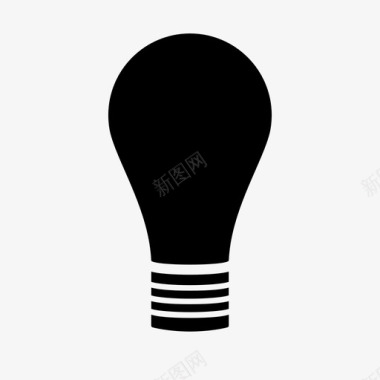 灯泡发明照明创意天才图标图标