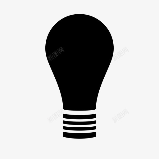 灯泡发明照明创意天才图标svg_新图网 https://ixintu.com 创意 发明 天才 尤里卡 灯泡 照明 电