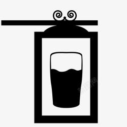 酒吧标牌酒吧品脱伦敦图标高清图片