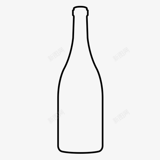 酒瓶饮料图标svg_新图网 https://ixintu.com 图标 意大利 白葡萄酒 皮克托 红酒 酒瓶 饮料