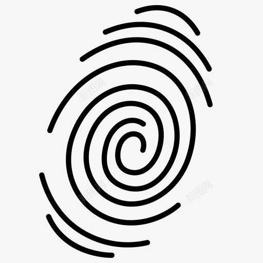指纹犯罪身份标记图案图标svg_新图网 https://ixintu.com 侧面 图案 指纹 标记 犯罪 触摸 身份