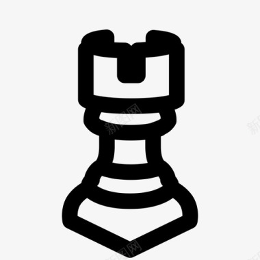车棋类游戏城堡图标图标
