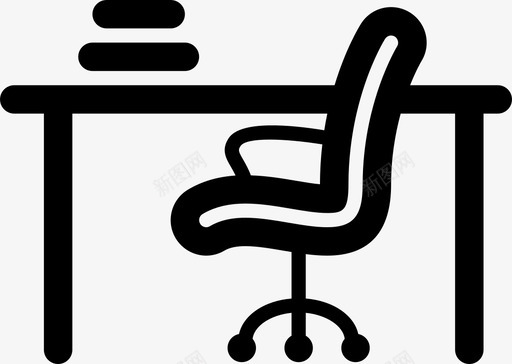 桌子椅子办公室图标图标