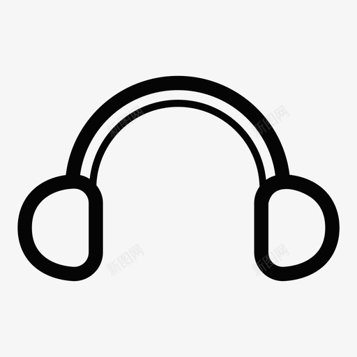 耳机音频节拍图标svg_新图网 https://ixintu.com 听 声音 耳机 节拍 音乐 音频