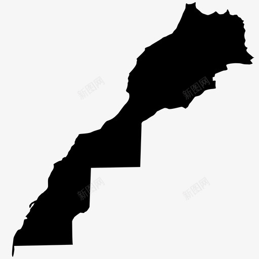 摩洛哥非洲国家图标svg_新图网 https://ixintu.com 国家 地图 地点 地理位置 摩洛哥 非洲