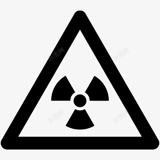 辐射小心危险图标svg_新图网 https://ixintu.com 危险 小心 标志 核 辐射