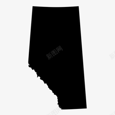 加拿大阿尔伯塔省地理省州图标图标