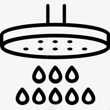 淋浴浴缸清洁图标图标