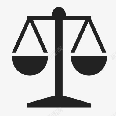天平法庭法官图标图标