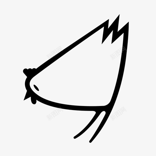 鸡动物谷仓图标svg_新图网 https://ixintu.com 动物 卡通 可爱 宠物 母鸡 谷仓 鸡