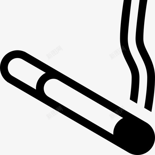 香烟烟雾吸烟区图标svg_新图网 https://ixintu.com 吸烟区 烟雾 照明 香烟