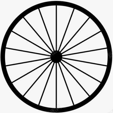 自行车车轮自行车轮辐图标图标