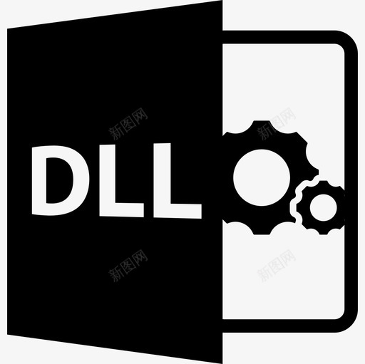 Dll系统文件接口符号文件格式样式化图标svg_新图网 https://ixintu.com Dll系统文件接口符号 文件格式样式化
