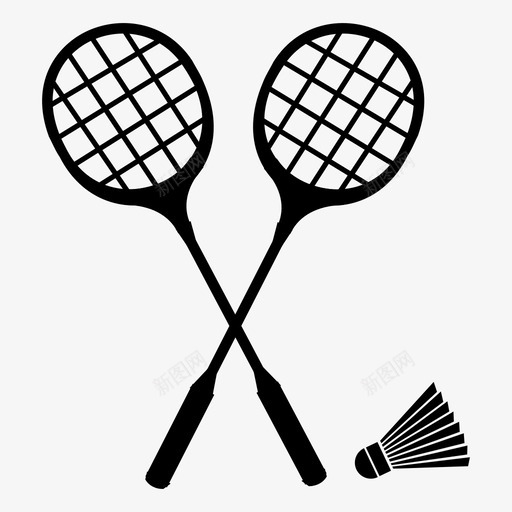 羽毛球游戏娱乐图标svg_新图网 https://ixintu.com 娱乐 游戏 羽毛球 运动