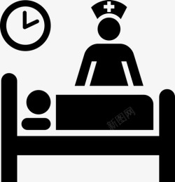 住院病人住院病人医疗保健符号图标高清图片