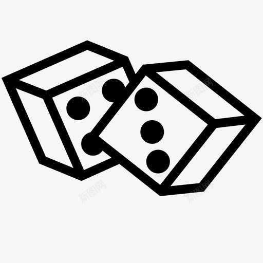 掷骰子赌博游戏图标svg_新图网 https://ixintu.com 掷骰子 提纲 游戏 赌博