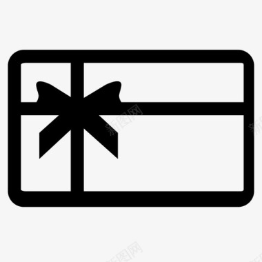 礼品卡商店信用卡礼物图标图标