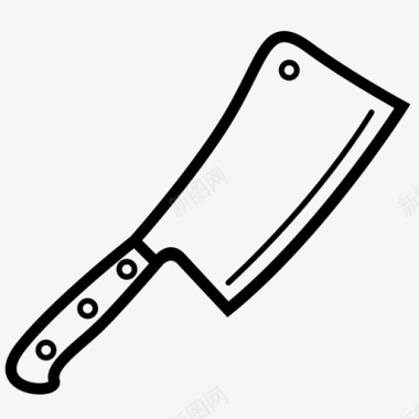 切肉刀工具切片图标图标