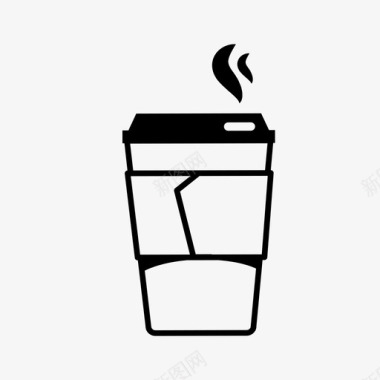 咖啡蒸汽烤肉图标图标